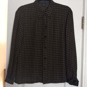 100% Silk Blouse Like New